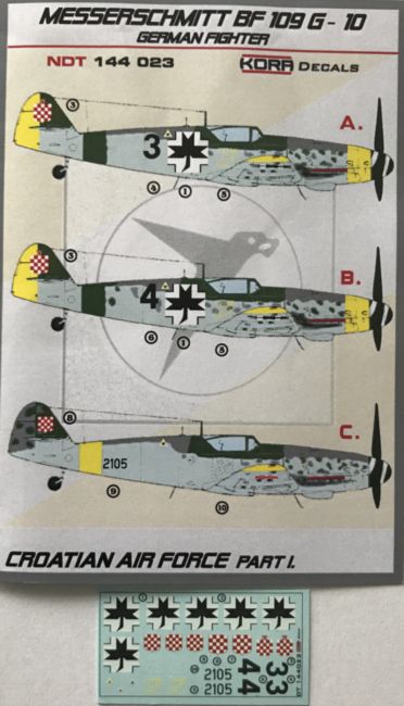 Messershmitt Bf-109G-10 Croatian service I